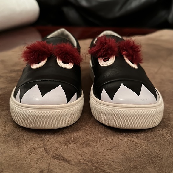 HOO Kids Charlie Monster Fur Slip-On Sneakers - Picture 5 of 7